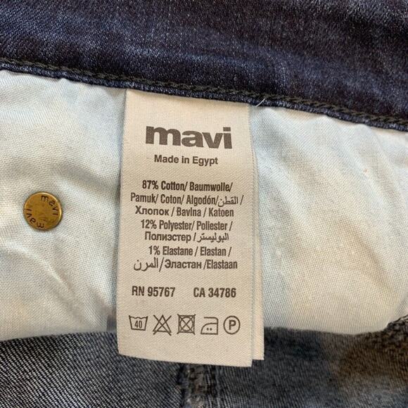 Mavi Jeans Mens 38 Marcus Slim Straight Leg High Rise Denim Stretch Cotton - Picture 12 of 16